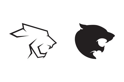 Panther Head Logo Vector Silhouette Graphic by Bigbang · Creative Fabrica