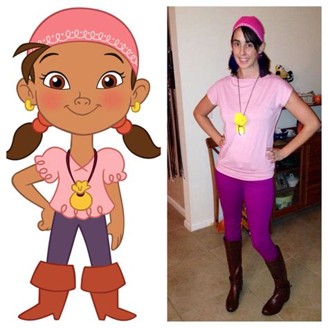 Grown up Izzy costume (from Jake and the neverland pirates) Pink scarf ...