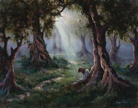 Jesus In The Garden Of Gethsemane Painting at PaintingValley.com | Explore collection of Jesus ...