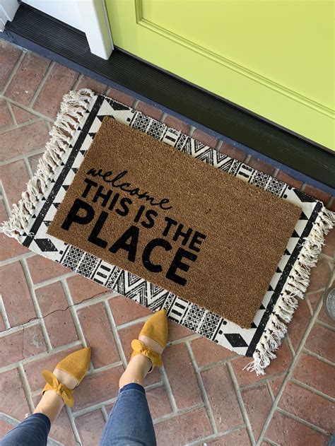 This is the Place Funny Doormat – Nickel Designs Custom Doormats | Door mat, Funny doormats ...