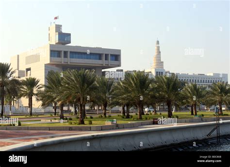 Building of the Doha Port Authority in Qatar Stock Photo - Alamy