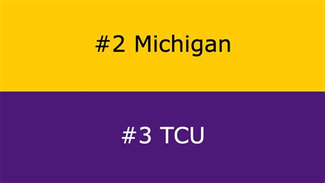 #3 TCU vs #2 Michigan CFP Semifinal: Final Score, Highlights - PlayoffsOn