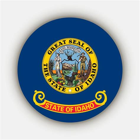 Idaho state flag. Vector illustration. 21554425 Vector Art at Vecteezy