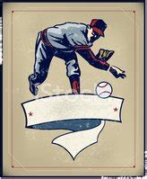 Baseball Pitcher Banner Background - Retro Stock Clipart | Royalty-Free | FreeImages