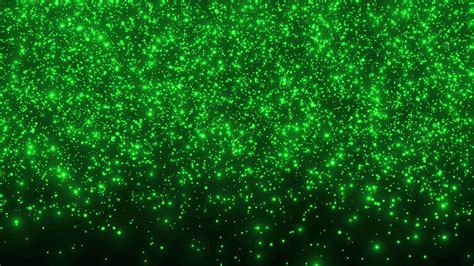 Glitter Green Particle Falling On Black Background. Abstract Party ...