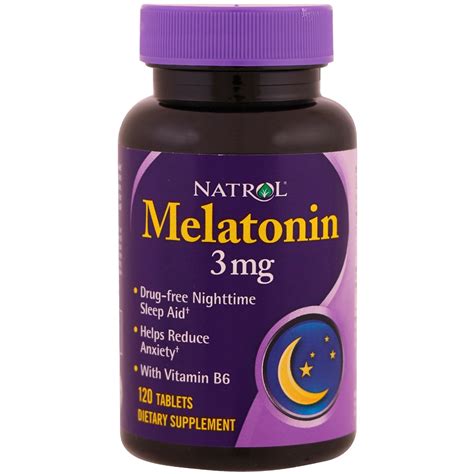 Natrol, Melatonin, 3 mg, 120 Tablets - iHerb.com