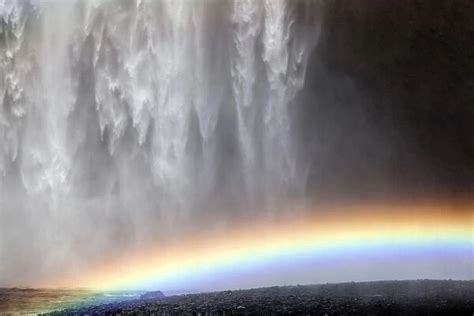 Waterfall with a rainbow, Skogafoss, Iceland available as Framed Prints ...