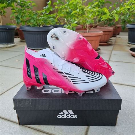 Sepatu Bola Adidas Predator Edge .1 White Pink Fg | Lazada Indonesia