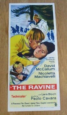 THE RAVINE ORIGINAL 1969 DAYBILL CINEMA FILM MOVIE POSTER David ...