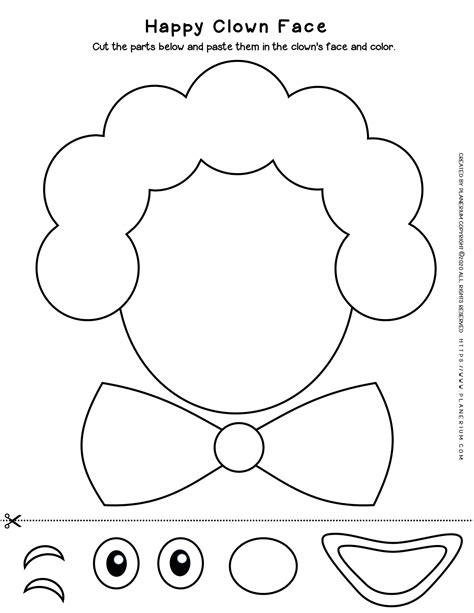 Clown Cut and Glue Craft Activity: Fun Learning Tool for Kids