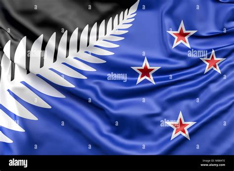 Silver fern flag hi-res stock photography and images - Alamy