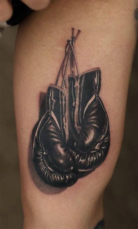 Superb pair of boxing gloves tattooed by our upcoming guest artist!!!Korky will be join ...