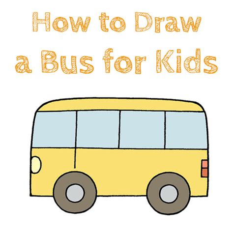 How to Draw a Bus for Kids - How to Draw Easy