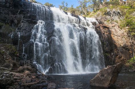 Mac Kenzie waterfalls, Grampians National Park, Victoria, Australia stock photo