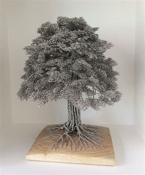 Artist Turns Single Strands Of Wire Into Elaborate Tree Sculptures ...