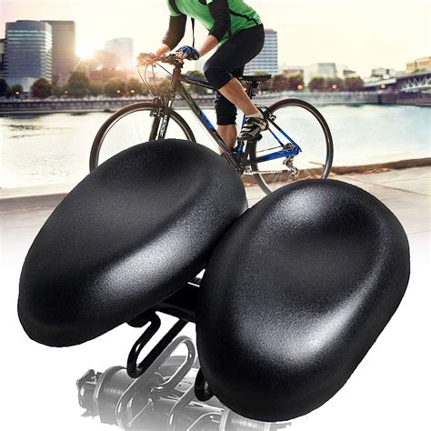 YYWJ Two-seat Bicycle Cushion,Bike Seat Bicycle Saddle, Large Wide ...