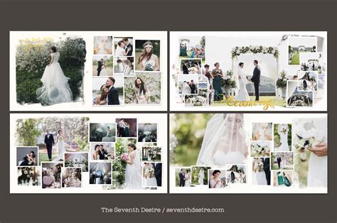 Wedding Photobook Template By The Seventh Desire | TheHungryJPEG