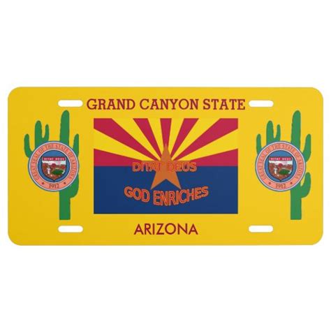 Arizona Custom Front License Plate | Zazzle