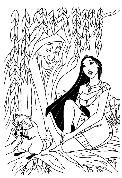 Free Printable Pocahontas Coloring Pages For Kids