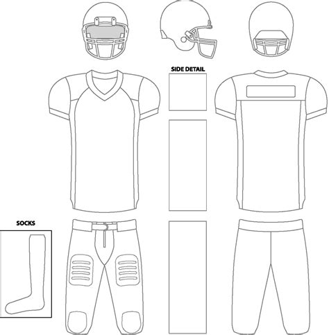 Printable Football Jersey Template