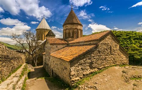 Christian Monastery in Georgia Stock Photo - Image of town ...