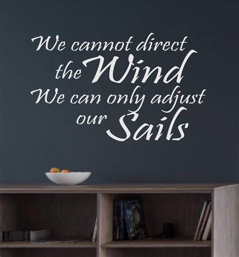 Adjust our Sails | Nautical Vinyl Decal | Wall Lettering | Letter wall, Inspirational wall ...