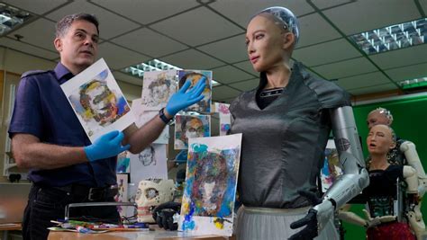 Robot artist sells art for US$688,888, now eyeing music career | CTV News