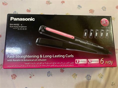 Panasonic hair straightener and curling iron, Beauty & Personal Care, Hair on Carousell