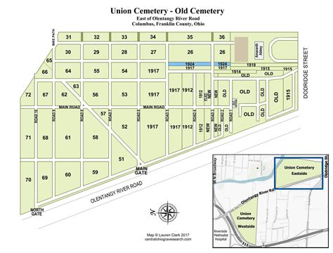 Union Cemetery Section 1 Map