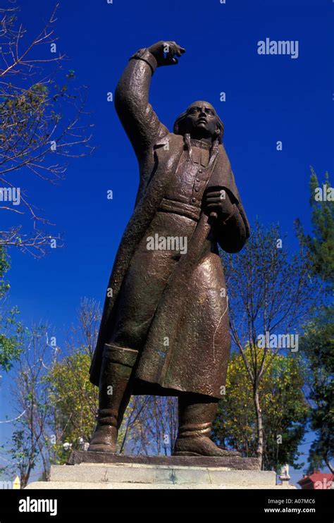 statue of Miguel Hidalgo, Miguel Hidalgo statue, statue, Miguel Hidalgo, Plaza Hidalgo, Coyoacan ...