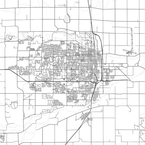 Greeley, Colorado - Area Map - Light | HEBSTREITS Sketches | Area map, Greeley, Map