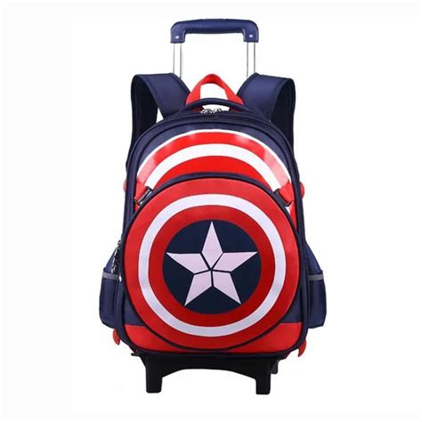 boys school bags kids school backpack with wheels boy trolley school bag children backpacks ...