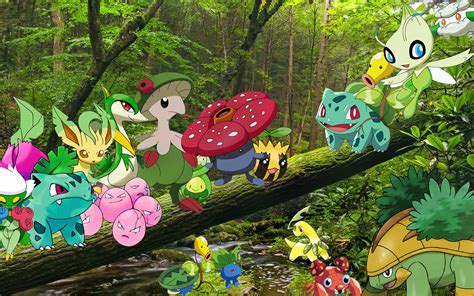 Grass_Pokemon_Wallpaper by Kyoshian on DeviantArt