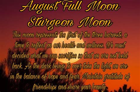 Sturgeon moon