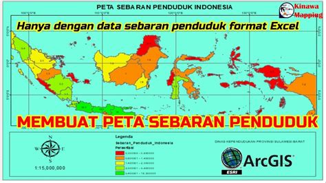 Membuat Peta Sebaran Penduduk Indonesia dengan ArcGis - YouTube