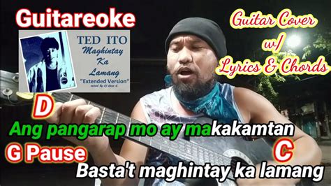 Maghintay ka lamang | Guitareoke | Lyrics with Chords | Guitar Cover | Ted Ito | UelcamTV - YouTube