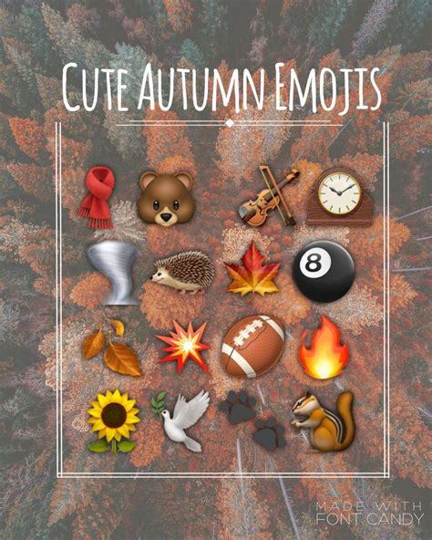 Autumn Emojis! | Emoji combinations, Snapchat emojis, Cute emoji ...