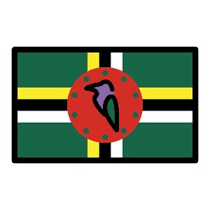 Dominica flag - Free vector emoji on creazilla.com