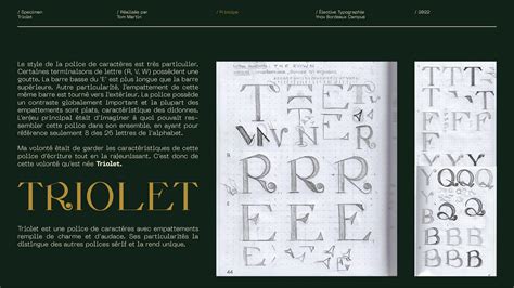 TYPOGRAPHY - Triolet Specimen on Behance