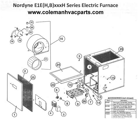 E1EH012H Nordyne Electric Furnace Parts – HVACpartstore