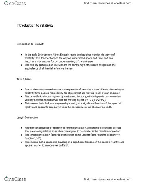 PHYSICS 247 Lecture Notes - Winter 2023, Lecture 3 - Lorentz ...