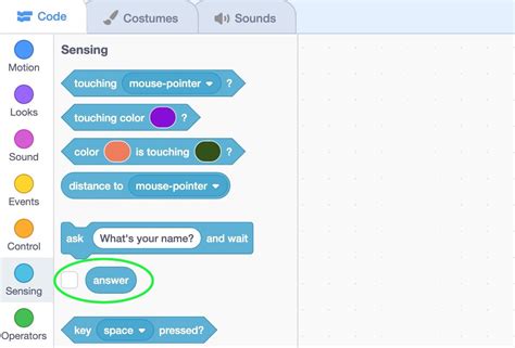 Ask(), Wait() and Answer() Block in Scratch Programming - GeeksforGeeks