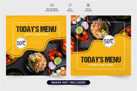 Food Menu Promo Poster Vector Design | Web Elements | iftistock | 98675 | PoweredTemplate.com