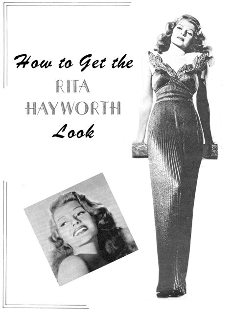 How to Get the Rita Hayworth Look: Vintage Hollywood Glamour | HubPages