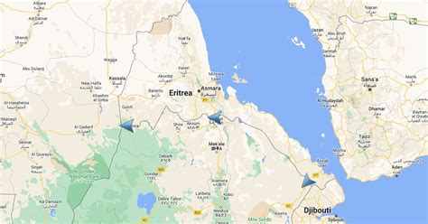 Border crossings between Eritrea, Ethiopia : Scribble Maps