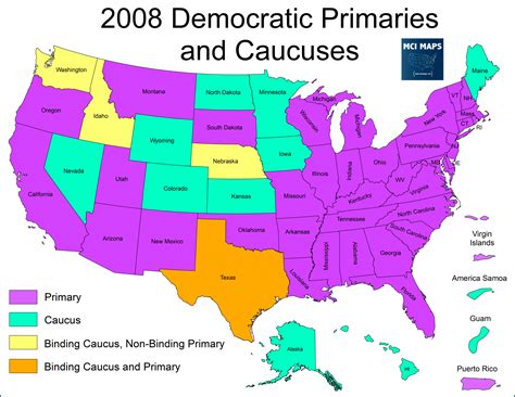 How Caucuses vs Primaries Can Lead to Different Results - MCI Maps ...