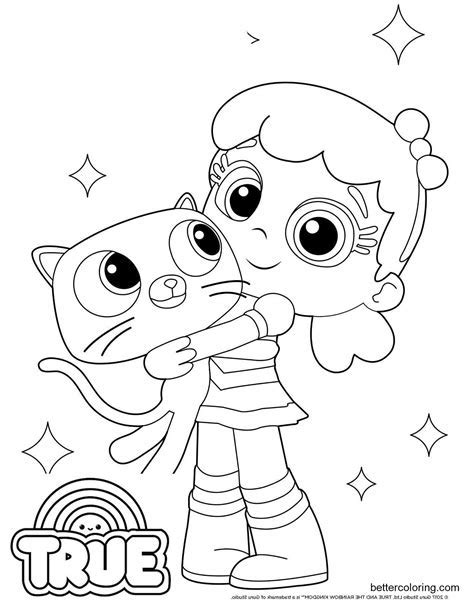 Coloring Pages True And The Rainbow Kingdom - Learn to Color