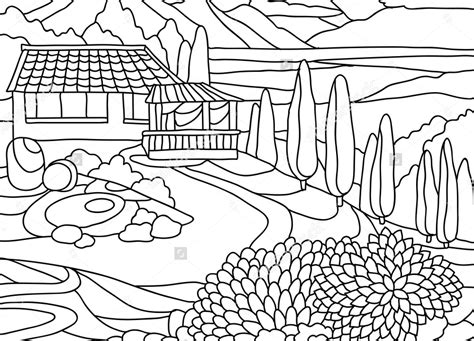 Free Printable Scenery Coloring Pages - Printable Word Searches