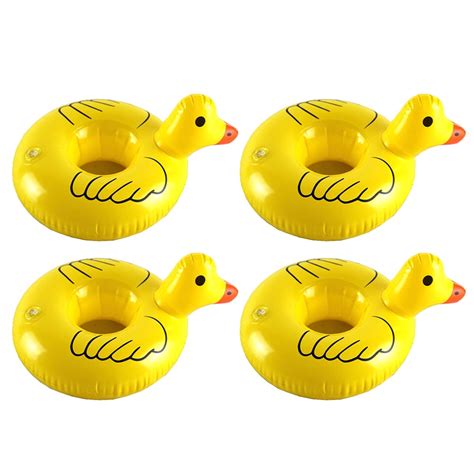 Etereauty Holder Pool Drink Floating Floats Inflatable Cup Float ...