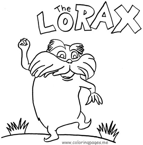 Lorax coloring pages to download and print for free